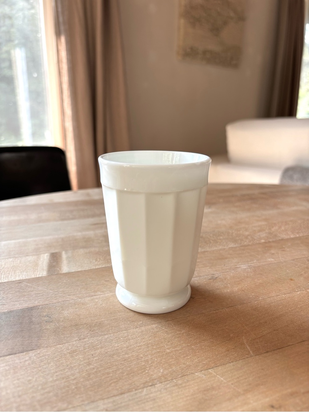 Antique Milk Glass Tumbler